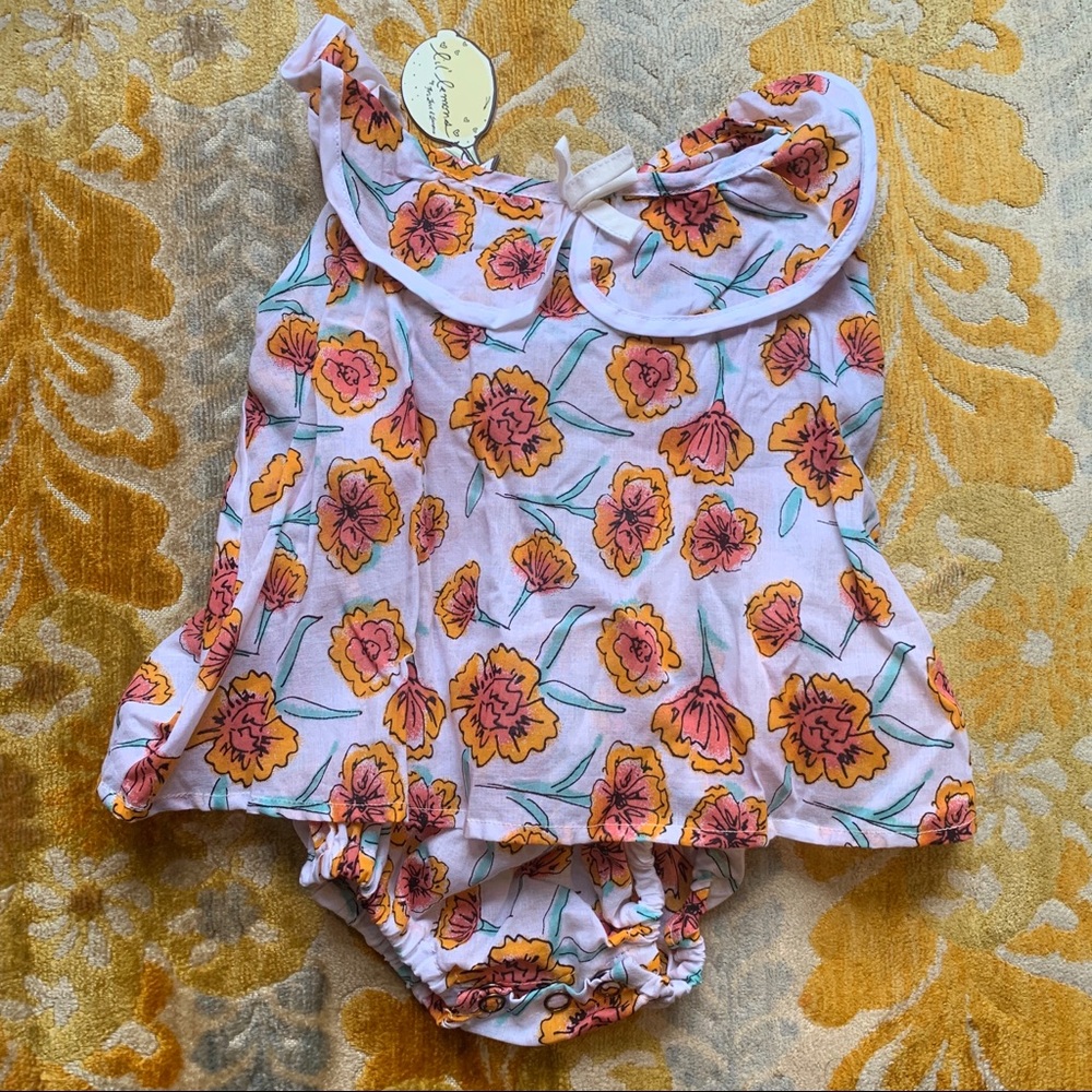 For Love & Lemons Baby Romper Dress NWT